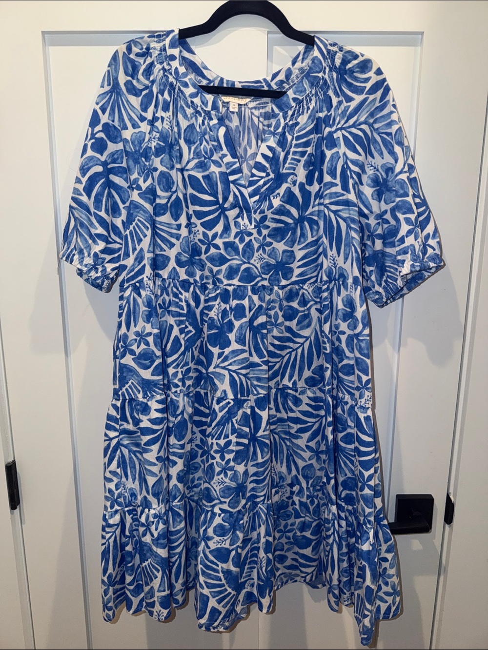 XL Blue and White Dress
